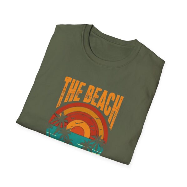 Sun & Shoreline Tee, Beach Lover T-Shirt, Summer Graphic Shirt, Coastal Vibes Top, Ocean Waves Apparel, Vacation Seaside Clothing - Image 8