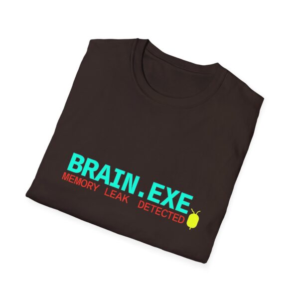 Brain exe tee Unisex Softstyle T-Shirt, Graphic Print Shirt, Mind Game Tee, Funny Tee, Lightweight Tee, Comfortable Shirt for All - Image 8