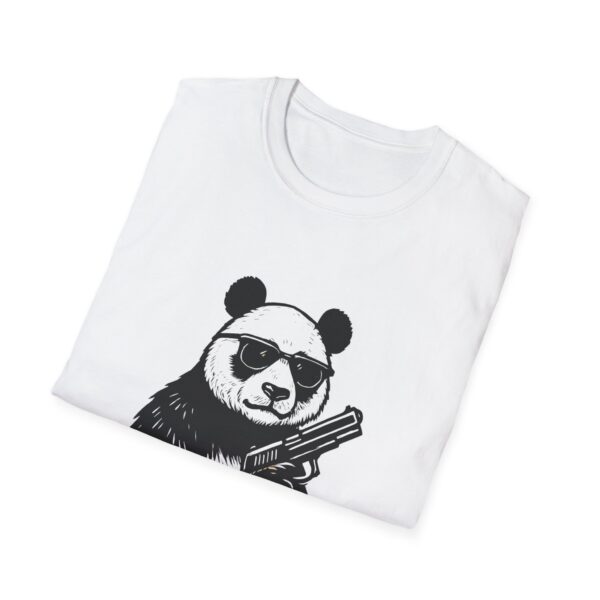 Cool Panda Graphic Tee, Unisex Softstyle T-Shirt, Cute Animal Shirt, Fun Gift for Nature Lovers, Summer Casual Wear, Playful Apparel - Image 4